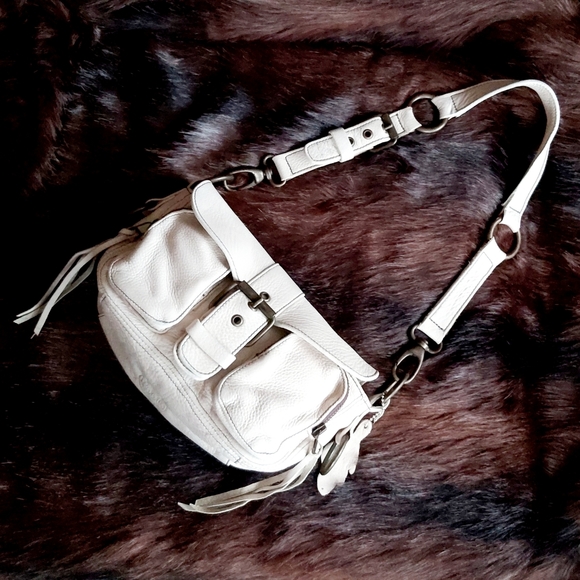 🇨🇦 Roots Emily-Princess Ivory Shoulder Satchel - Picture 5 of 16